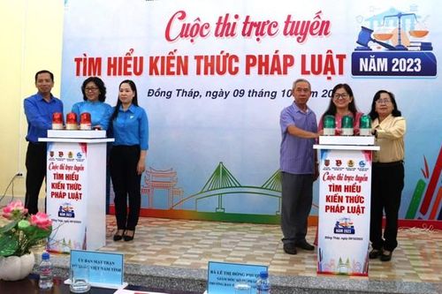 Phát động cuộc thi trực tuyến 'Tìm hiểu kiến thức pháp luật năm 2023'