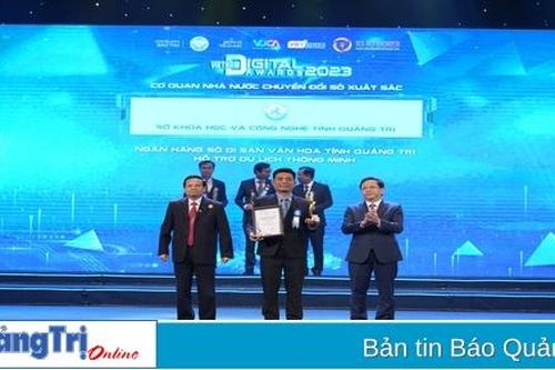 Sở Khoa học và Công nghệ Quảng Trị đoạt giải thưởng chuyển đổi số xuất sắc trong toàn quốc