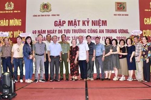 Học viên khóa D6 An ninh họp mặt tại tỉnh Bà Rịa - Vũng Tàu