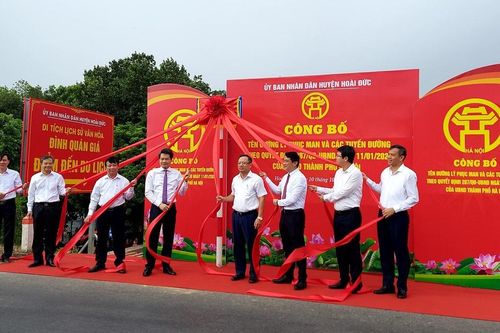 Huyện Hoài Đức: Gắn biển tên đường Danh tướng Lý Phục Man