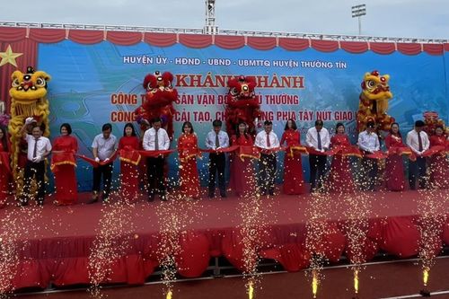 Huyện Thường Tín khánh thành 2 dự án tổng mức đầu tư 54 tỷ đồng