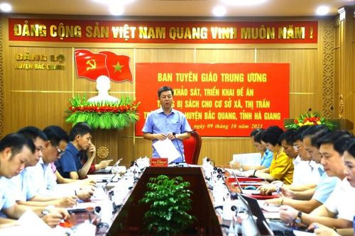 Khảo sát kết quả thực hiện Đề án trang bị sách cho cơ sở tại một số tỉnh, thành phố