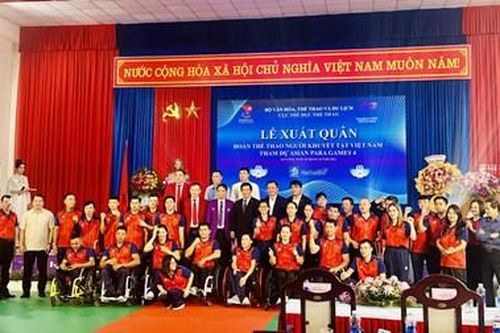 Đoàn thể thao người khuyết tật Việt Nam xuất quân tham dự Asian Para Games 4