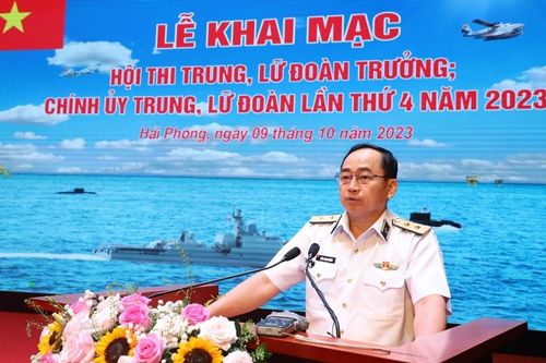 Quân chủng Hải quân: Khai mạc Hội thi trung, lữ đoàn trưởng; chính ủy trung, lữ đoàn