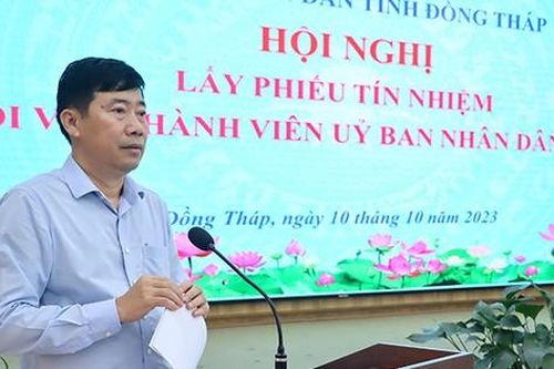 Lấy phiếu tín nhiệm 11 thành viên UBND tỉnh Đồng Tháp