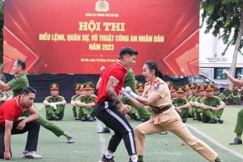 Gần 500 cán bộ, chiến sĩ Công an Hà Nội 'trổ tài' tại hội thi võ thuật