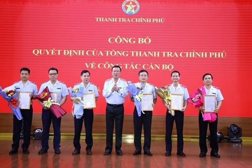 Thanh tra Chính phủ luân chuyển, điều động, bổ nhiệm nhiều vị trí cán bộ chủ chốt