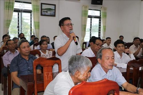 Đoàn đại biểu Quốc hội tỉnh Quảng Ngãi đã tiếp xúc cử tri trước Kỳ họp thứ 6