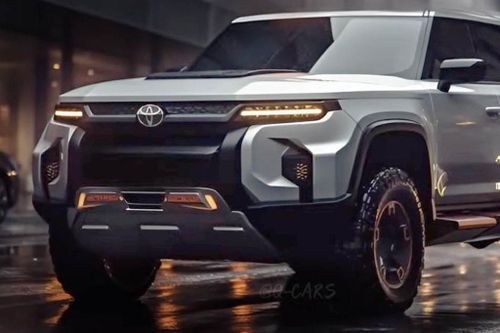 Hé lộ thiết kế 'chất như nước cất' của Toyota Fortuner Hybrid 2024
