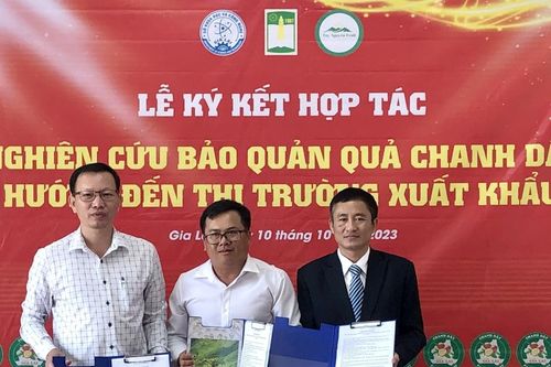 Ký kết hợp tác nghiên cứu bảo quản chanh dây hướng đến xuất khẩu