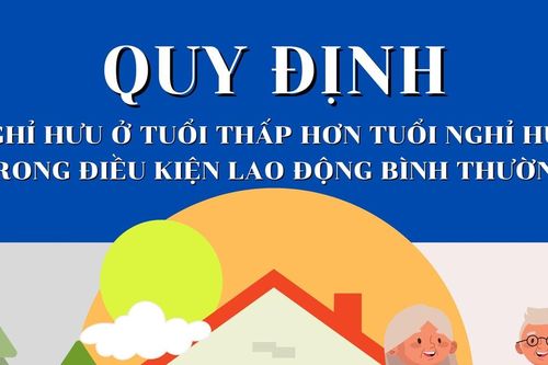 Quy định về nghỉ hưu ở độ tuổi thấp hơn tuổi nghỉ hưu của người lao động trong điều kiện lao động bình thường