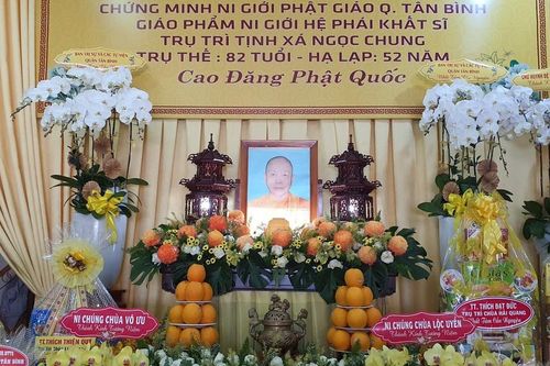 TP.HCM: Lễ Tiểu tường Ni trưởng Thích nữ Mạo Liên, Chứng minh Ni giới Phật giáo Q.Tân Bình