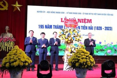 Tiền Hải (Thái Bình): Kỷ niệm 195 năm ngày thành lập