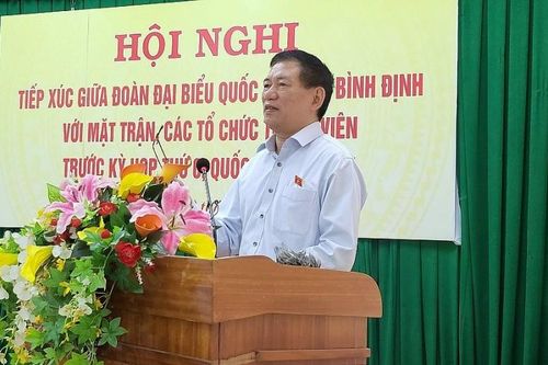Bộ trưởng Hồ Đức Phớc tiếp xúc cử tri tại tỉnh Bình Định trước thềm kỳ họp thứ 6