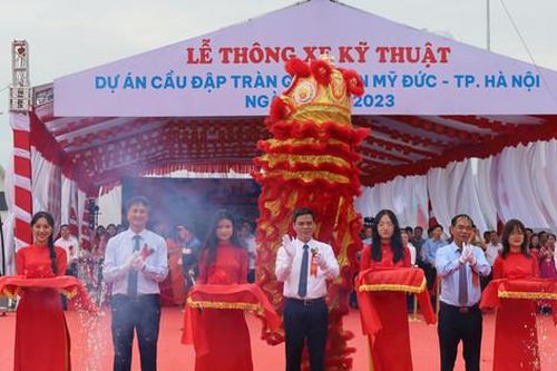 Huyện Mỹ Đức thông xe kỹ thuật dự án cầu đập tràn Quan Sơn