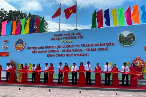 Thường Tín khánh thành 2 dự án trọng điểm