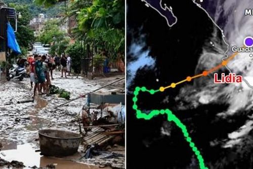 Kỷ lục của cơn bão Lidia vừa đổ bộ Mexico: Tăng cường độ nhanh đến mức không thể dự báo