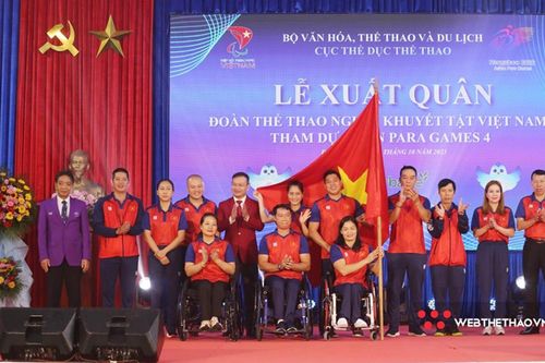 Đoàn Thể thao người khuyết tật Việt Nam xuất quân tham dự ASIAN Para Games 4