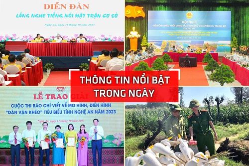 Nghệ An: Thông tin nổi bật ngày 11/10