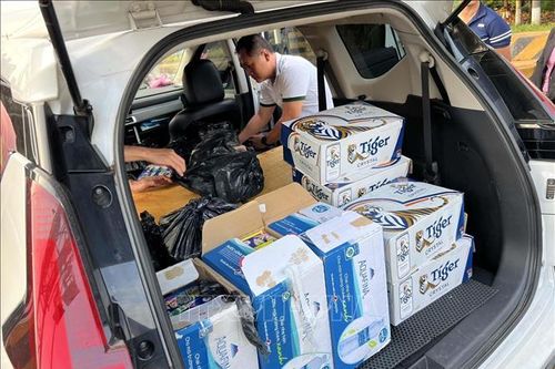 Bắt vụ vận chuyển gần 130 kg pháo lậu