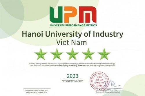 HaUI đạt chuẩn 5 sao Đại học định hướng ứng dụng theo Bảng xếp hạng UPM
