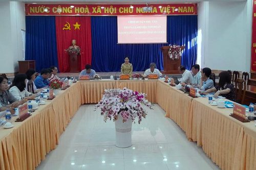 Phó Chủ tịch HĐND tỉnh An Giang Đinh Thị Việt Huỳnh giám sát việc quản lý, sử dụng và khai thác đất công tại huyện Phú Tân