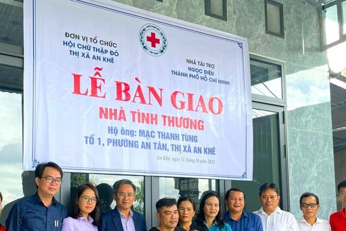 An Khê: Bàn giao nhà tình thương cho hộ ông Mạc Thanh Tùng