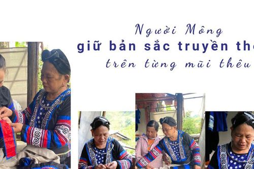 Người Mông giữ bản sắc truyền thống trên từng mũi thêu