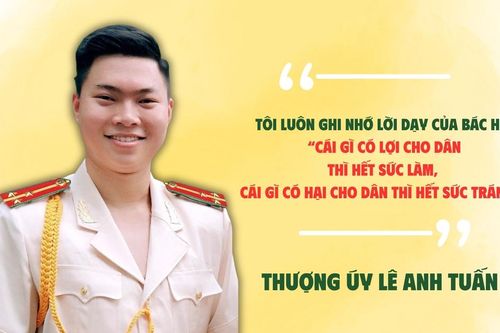 Thượng úy công an làm theo lời Bác