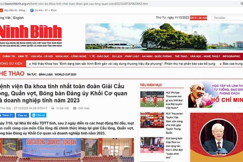 Thông báo về việc xác minh thông tin đăng tải trên Báo Ninh Bình điện tử