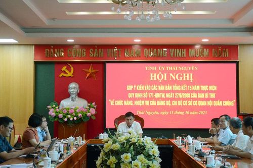 Phát huy vai trò của đảng bộ, chi bộ cơ sở cơ quan hội quần chúng