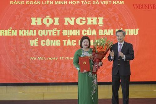Bà Cao Xuân Thu Vân được chỉ định giữ chức Bí thư Đảng đoàn Liên minh HTX Việt Nam
