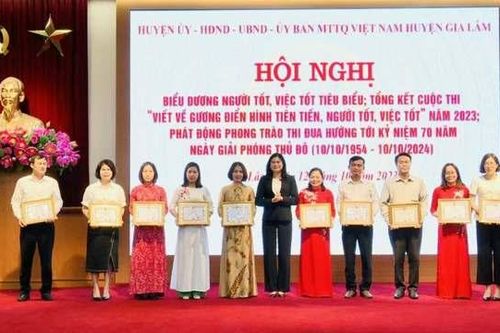 Huyện Gia Lâm: Nhiều sáng tạo trong phong trào thi đua 'Người tốt, việc tốt'