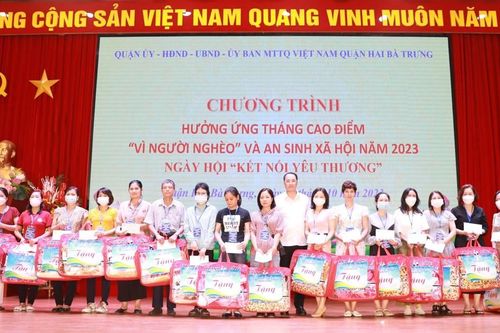 Quận Hai Bà Trưng: Trích Quỹ 'Vì người nghèo' hỗ trợ 3.467 lượt hộ khó khăn