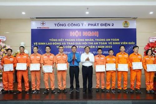 EVNGENCO2 tổng kết Tháng công nhân và Tháng an toàn vệ sinh lao động