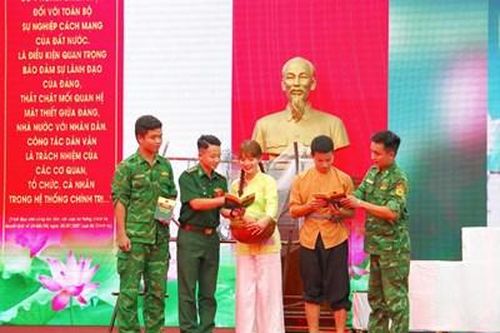 Bộ đội Biên phòng tỉnh Cà Mau đạt giải nhất Hội thi cán bộ 'Dân vận khéo' năm 2023