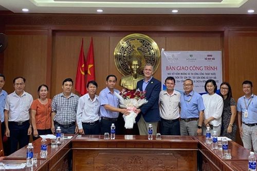 Hoiana bàn giao công trình chống ngập úng cho 650 hộ dân