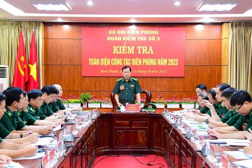 Kiểm tra toàn diện công tác Biên phòng năm 2023 tại BĐBP Bình Phước