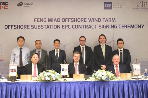 CIP ký hợp đồng với Liên danh PTSC M&C và Semco Maritime về cung cấp trạm biến áp điện gió ngoài khơi