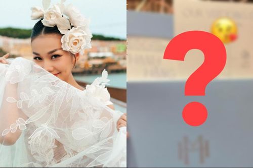 Hé lộ thiệp mời đám cưới của Siêu mẫu Thanh Hằng và chồng Nhạc trưởng