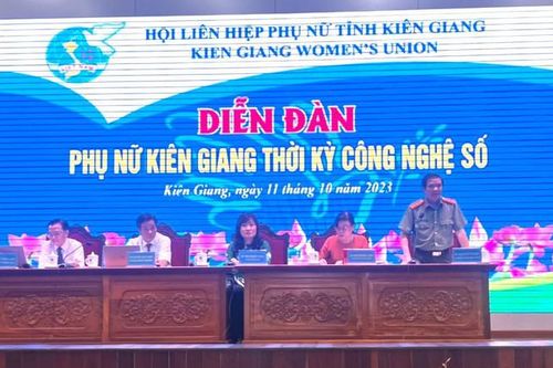 185 đại biểu tham gia Diễn đàn 'Phụ nữ Kiên Giang thời kỳ công nghệ số'