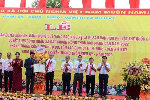 Nghề dát quỳ, vàng, bạc Kiêu Kỵ - Di sản văn hóa quốc gia