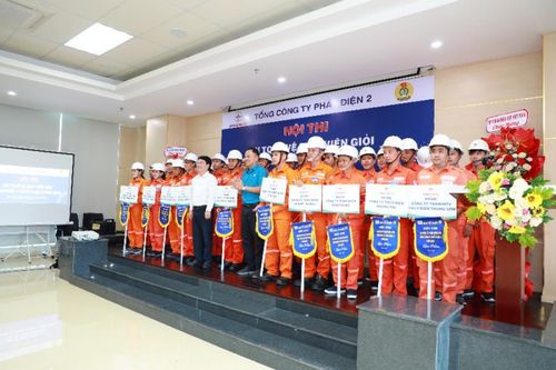 Tổ chức thành công hội thi An toàn vệ sinh viên giỏi Tổng Công ty Phát điện 2