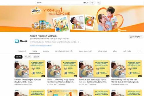 Cẩn trọng với các quảng cáo về thực phẩm có tên Abbott