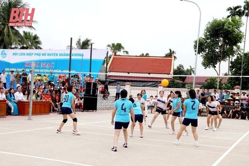 Quảng Xương: Khai mạc giải bóng chuyền hơi nữ lần thứ III, năm 2023