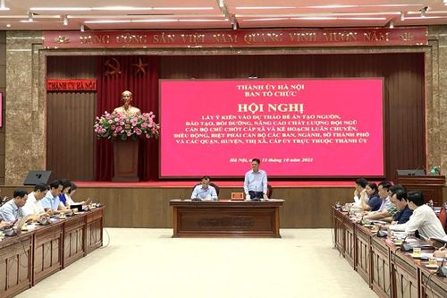 Hà Nội chú trọng tạo nguồn, nâng cao chất lượng đội ngũ cán bộ các cấp