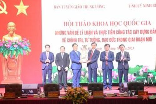 Ban Tuyên giáo Trung ương khai mạc Hội thảo khoa học quốc gia về xây dựng Đảng