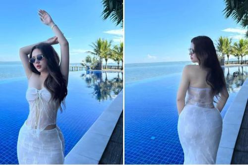 Gái xinh Sài thành diện váy tôn vẻ đẹp 'bánh trôi nước' nõn nà