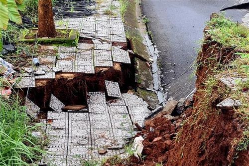 Sớm xử lý sạt lở đường Đạo Nghĩa-Quảng Khê ở tỉnh Đắk Nông