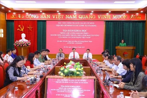Tọa đàm khoa học về nhà lãnh đạo tài năng Lương Khánh Thiện